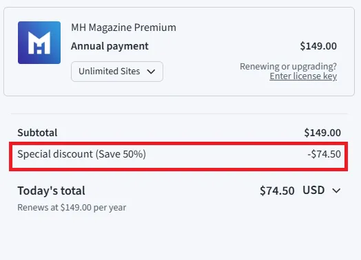Mhthemes 50% off coupon